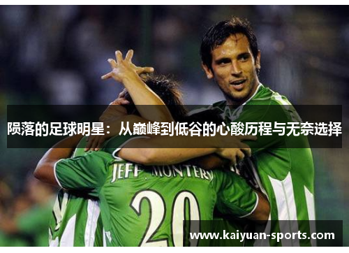 陨落的足球明星：从巅峰到低谷的心酸历程与无奈选择
